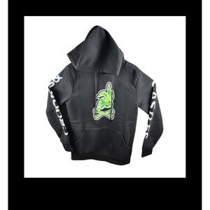 Crooks & Castles Men's Skull Bunny Black Hoodie Small